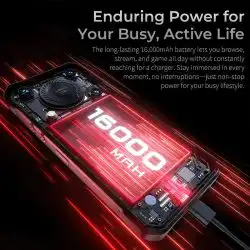 Oukitel WP56 5G Rugged Phone with 6.8" FHD+ Display Up to 36(12+24)+512GB 16000mAh Battery 108MP Camera 128dB Speaker Super-bright Camping Light - Image 9