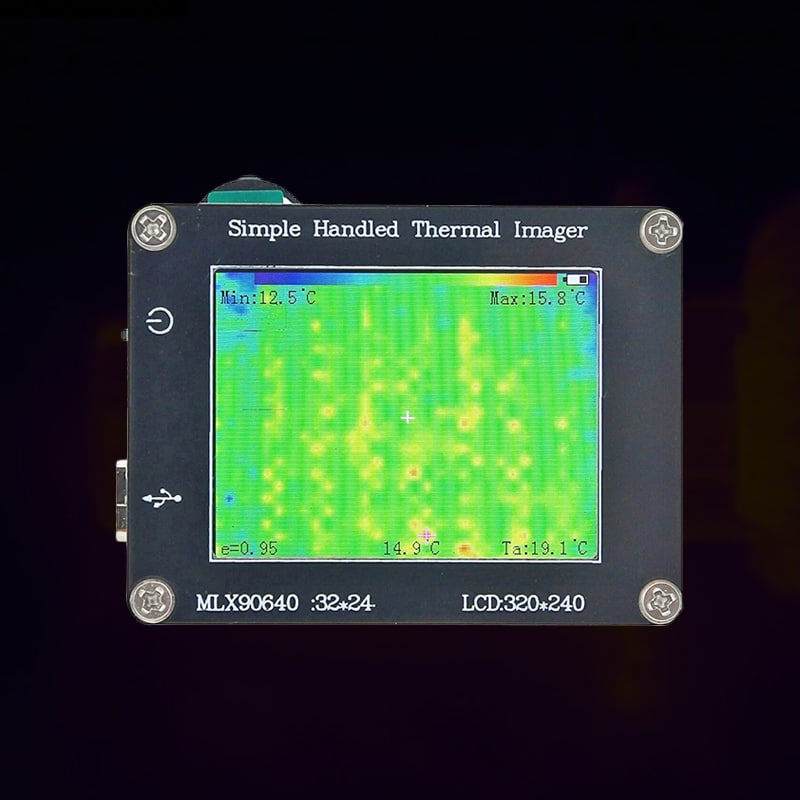 Simple Handheld Thermal Camera (5) Simple Handheld Thermal Camera with 2.0-inch Screen -40°C to 300°C 24*32 Resolution Thermal Imaging Camera - Image 1