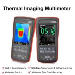 Thermal Imager Digital Multimeter 2.8 Inches Touch Screen -20~+400℃ 20Hz 1000V DC 750V AC IR Thermal Camera - Image 6