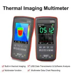 Thermal Imager Digital Multimeter 2.8 Inches Touch Screen -20~+400℃ 20Hz 1000V DC 750V AC IR Thermal Camera - Image 6
