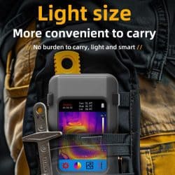 2-In-1 Thermal Imager Multimeter with 3.98" TFT LCD Screen 240*240 Pixels 25Hz 15 Colors Modes -20 – 550℃ 20000 Word Multimeter - Image 3