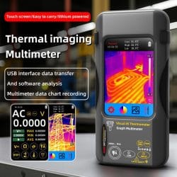 2-In-1 Thermal Imager Multimeter with 3.98" TFT LCD Screen 240*240 Pixels 25Hz 15 Colors Modes -20 – 550℃ 20000 Word Multimeter - Image 2