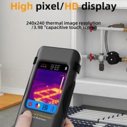 2-In-1 Thermal Imager Multimeter with 3.98" TFT LCD Screen 240*240 Pixels 25Hz 15 Colors Modes -20 – 550℃ 20000 Word Multimeter - Image 7