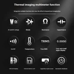 2-in-1 Thermal Imager Multimeter with 3.98" TFT Touchscreen 320*428 Pixels -20°C–550°C Thermal Camera Industrial with Macro Lens - Image 6