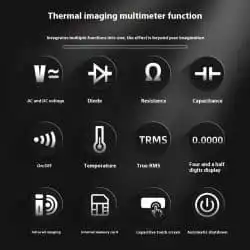 2-in-1 Thermal Imager Multimeter with 3.98" TFT Touchscreen 320*428 Pixels -20°C–550°C Thermal Camera Industrial with Macro Lens - Image 6