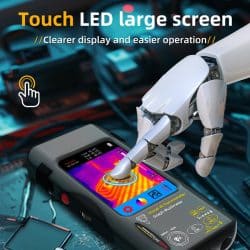2-In-1 Thermal Imager Multimeter with 3.98" TFT LCD Screen 240*240 Pixels 25Hz 15 Colors Modes -20 – 550℃ 20000 Word Multimeter - Image 4