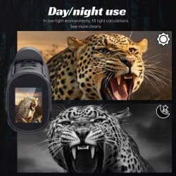 1080P HD Night Vision Monocular with 2" Screen 10X Digital Zoom 850nm 800M Night Vision Monocle for Wildlife Observation - Image 3