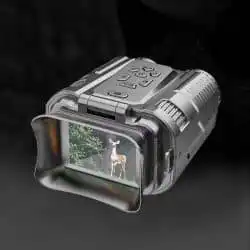 4K Colorful Low-light Night Vision Binocular with 2-inch IPS Screen 28X Zoom 15 Colors Mode Animal alternate view