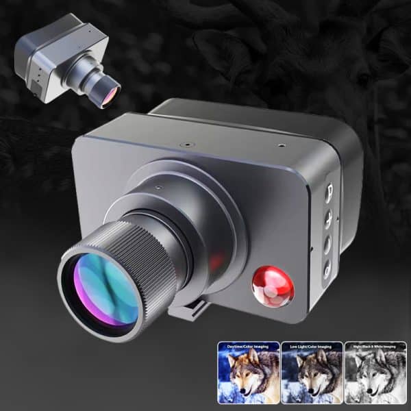 4K Digital Night Vision Binocular with 3.0" TFT Screen 300M 4X Zoom 5X Optical Magnification Night Vision Monocular for Bowfishing at Night