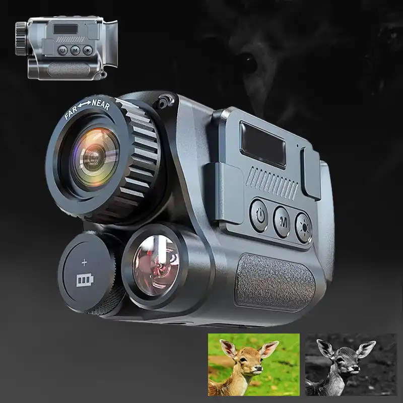 4K-FHD-Night-Vision-Monocular-(14) 4K FHD Night Vision Monocular with 2.0" IPS Screen 40MP 8X Digital 10X Optical Zoom 7 Levels IR Vision Monocular for