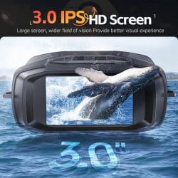 4K Full Color Night Vision Binocular with 3.0" IPS Display 300M 6X Digital Zoom 7 Levels IR Vision Night Vision Binoculars for Nighttime Game Tracking - Image 5