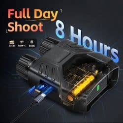 4K Full Color Night Vision Binocular with 3.0" IPS Display 300M 6X Digital Zoom 7 Levels IR Vision Night Vision Binoculars for Nighttime Game Tracking - Image 6