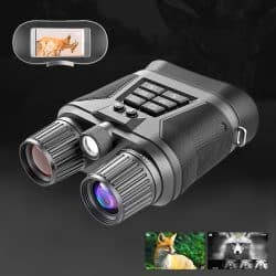 4K HD IR Night Vision Binocular with 3.0" Display 8X Digital Zoom 600M 8-Level Screen Brightness Binocular Night Vision Device for Forest Hunt
