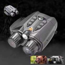 4K HD Night Vision Binocular with 3.0" IPS Screen 5W IR 800M 10X Digital Zoom 3W Strong Flashlight Night Vision Binos for Animal Watching