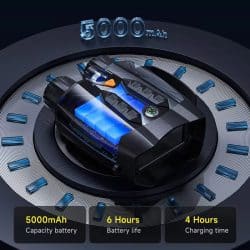 4K HD Night Vision Binocular with 3.0" IPS Screen 5W IR 800M 10X Digital Zoom 3W Strong Flashlight Night Vision Binos for Animal Watching - Image 3