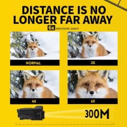 4K HD Night Vision Monocular with 1.54" IPS Screen 6X Zoom 300M 7 IR Levels Vision Monoculars for Night Camping - Image 4