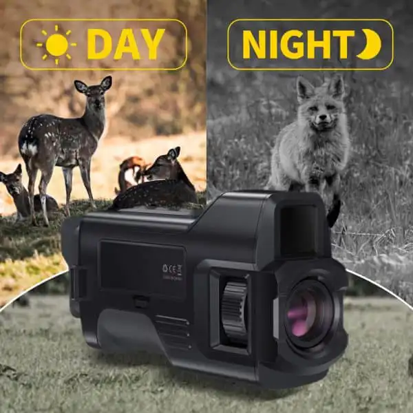 4K HD Night Vision Monocular with 1.54" IPS Screen 6X Zoom 300M 7 IR Levels Vision Monoculars for alternate view
