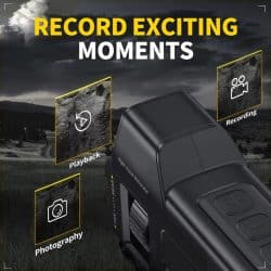 4K HD Night Vision Monocular with 1.54" IPS Screen 6X Zoom 300M 7 IR Levels Vision Monoculars for Night Camping - Image 6