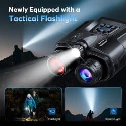 4K UHD IR Night Vision Binocular with 3.0" Screen 40MP 600M 8X Digital Zoom 5000mAh Night Time Vision Binoculars for Game Spotting - Image 5