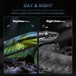 4K UHD Infrared Night Vision Binocular with 4.0" IPS Screen 5W 7 Levels IR 800M 10X Zoom 3W Strong Flashlight Vision Night Vision Binoculars for Animal Tracking - Image 5