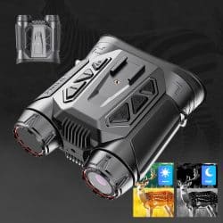4K UHD Night Vision Goggles with 16X Digital Zoom 48MP 7 Levels IR 2624FT WIFI Head-Mounted Nite Vision Binoculars for Outdoors