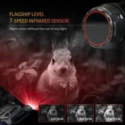 4K UHD Night Vision Goggles with 16X Digital Zoom 48MP 7 Levels IR 2624FT WIFI Head-Mounted Nite Vision Binoculars for Outdoors - Image 3