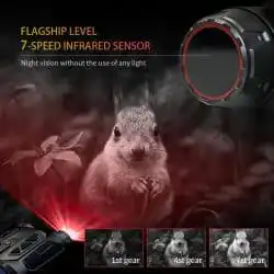 4K UHD Night Vision Goggles with 16X Digital Zoom 48MP 7 Levels IR 2624FT WIFI Head-Mounted Nite Vision Binoculars for Outdoors - Image 3