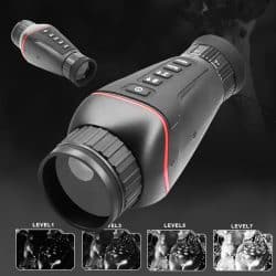 4K UHD Night Vision Monocular with 7 Levels IR 300M 8X Digital Zoom 4 Color Mode Monocular Night Vision for Night Hunting