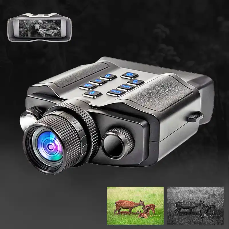 5K UHD Night Vision Binocular with 3.99" Screen 10000mAh 60MP 10X Digital Zoom 600M 9 Levels IR Nite Vision