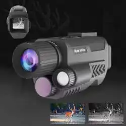 High-definition Night Vision Monocular with Tactical Flashlight 1.54" Display 8X Digital Zoom 58MP 600M Night Vision