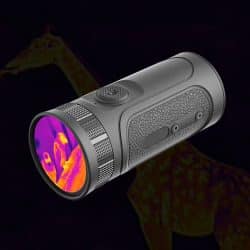 Mini Thermal Imaging Monocular with  1.43” AMOLED Full-color Touchscreen 256*192 Resolution 30mK NETD 500M WiFi APP IP67 Handheld Thermal Monocular for Animal Tracking - Image 2