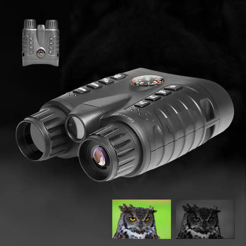 4K Infrared Night Vision Binocular (1) 4K Infrared Night Vision Binocular with 3.2" TFT Screen 36MP 8X Digital Zoom 400M 7 Levels IR Night Vision Binos with