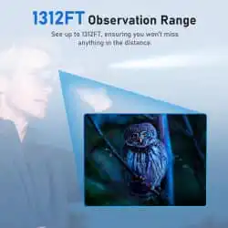 4K Infrared Night Vision Binocular with 3.2" TFT Screen 36MP 8X Digital Zoom 400M 7 Levels IR Night Vision Binos with Flashlight and Compass for Wild Hunt - Image 4