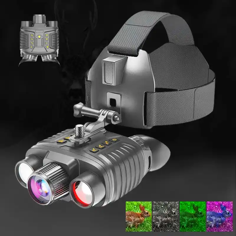 4K Night Vision Goggles with 3-inch TFT Screen 4 Color Mode 500M 8X Digital + 7X Magnifcation 7 Levels IR Night