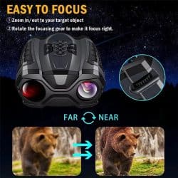 4K UHD Digital Night Vision Binocular with 3.5" IPS Screen 58MP 10X Digital Zoom 7 Levels IR Binocular Night Vision Device for Night Walk - Image 3