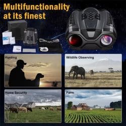 4K UHD Digital Night Vision Binocular with 3.5" IPS Screen 58MP 10X Digital Zoom 7 Levels IR Binocular Night Vision Device for Night Walk - Image 6