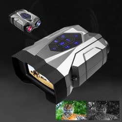 4K UHD IR Night Vision Binoculars with 4.5-inch Screen 16X Digital Zoom 600M 9 Levels IR Night Vision Binos for Night Monitor