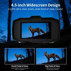 4K UHD IR Night Vision Binoculars with 4.5-inch Screen 16X Digital Zoom 600M 9 Levels IR Night Vision Binos for Night Monitor - Image 4