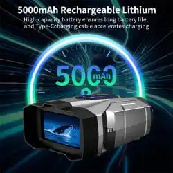 4K UHD IR Night Vision Binoculars with 4.5-inch Screen 16X Digital Zoom 600M 9 Levels IR Night Vision Binos for Night Monitor - Image 6