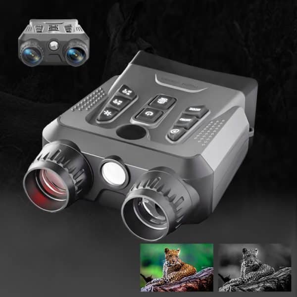 4K UHD Infrared Night Vision Binoculars with 3.0" IPS Display 10X Digital Zoom 9 Levels IR Vision Night Binoculars for Forest Patrol