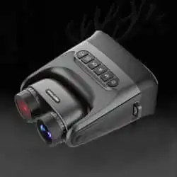 4K UHD Night Vision Binocular with 180° Rotatable Lens 4.0" IPS Screen 8X Digital Zoom 300M 10000mAh alternate view