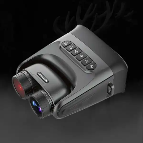 4K UHD Night Vision Binocular with 180° Rotatable Lens 4.0" IPS Screen 8X Digital Zoom 300M 10000mAh alternate view