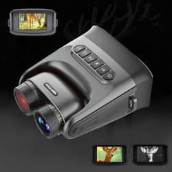 4K UHD Night Vision Binocular with 180° Rotatable Lens 4.0" IPS Screen 8X Digital Zoom 300M 10000mAh Vision Night Binoculars for Night Camp