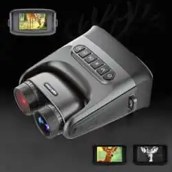 4K UHD Night Vision Binocular with 180° Rotatable Lens 4.0" IPS Screen 8X Digital Zoom 300M 10000mAh Vision Night