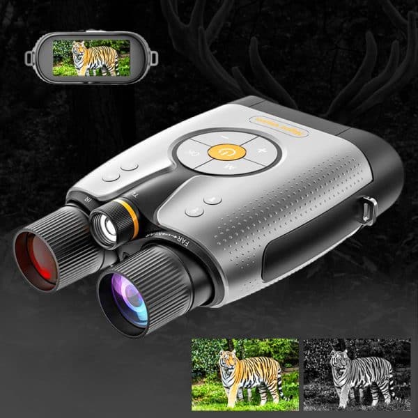 WILDGUARDER® True 4K Full Color Night Vision Binocular with 3.0" TFT Screen 52MP 1200M 8X Digital Zoom Nite Vision Binoculars for Animal Search