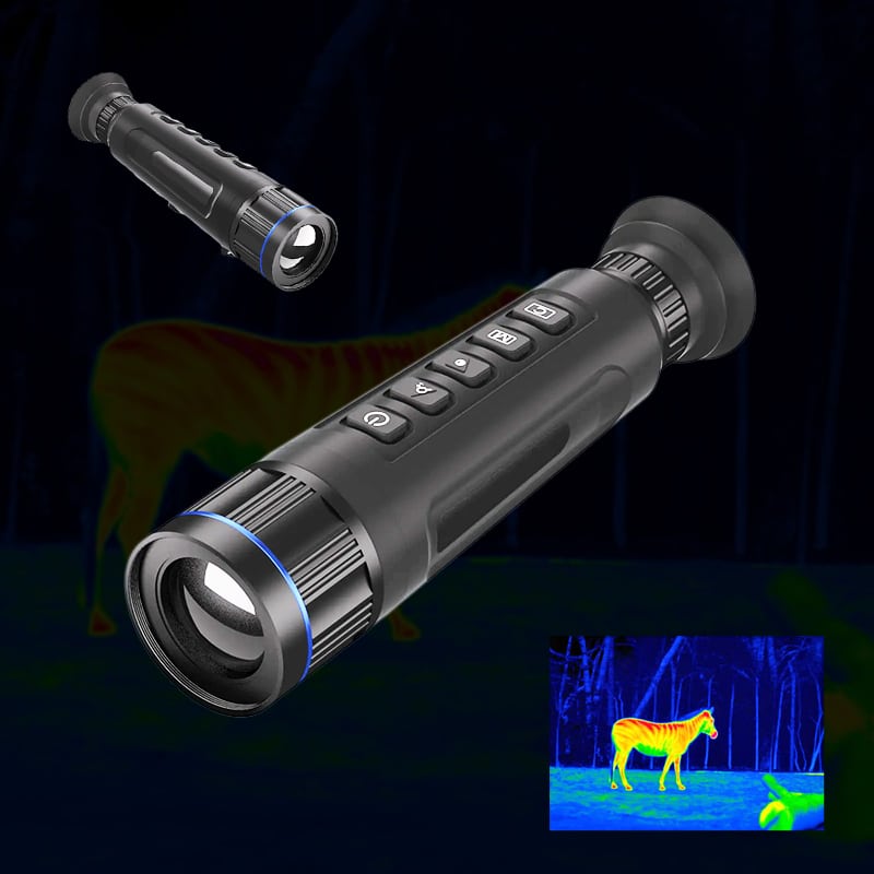 Handheld Night Vision Thermal Monocular (12) Handheld Night Vision Thermal Monocular with 640*512 Resolution 50Hz 35mm Lens 8X Digital Zoom 6 Color Palettes WiFi IP67 Thermal Imaging Monocular - Image 1