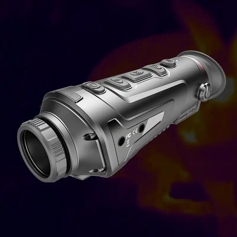 Advanced Handheld Thermal Monocular (1) Advanced Handheld Thermal Monocular with 400×300 IR Resolution ≤30mK NETD 25mm Lens 50Hz Refresh Rate 4X Digital Zoom WiFi IP66 700m Detection Range 0.4" 1280×960 Display - Image 1