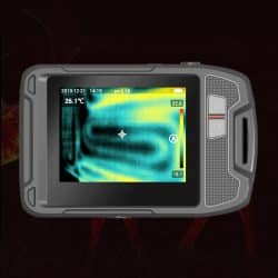 Handheld Pocket-sized Thermal Camera with 120×90 IR Resolution -20℃~400℃ Measurement Range 60mK NETD 50°×38° FOV IP54 6 Color palettes 3.5" LCD Display - Image 3