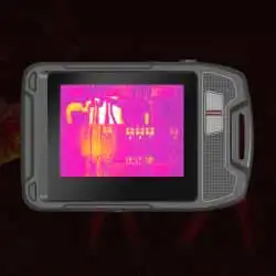 Handheld Pocket-sized Thermal Camera with 120×90 IR Resolution -20℃~400℃ Measurement Range 60mK NETD 50°×38° FOV IP54 6 Color palettes 3.5" LCD Display