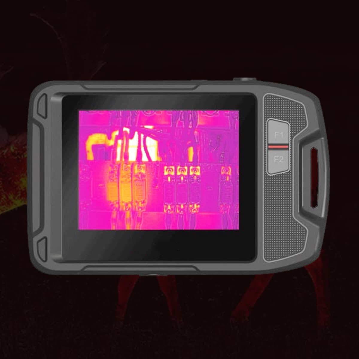 Handheld Pocket-sized Thermal Camera (14) Handheld Pocket-sized Thermal Camera with 120×90 IR Resolution -20℃~400℃ Measurement Range 60mK NETD 50°×38° FOV IP54 6 Color palettes 3.5" LCD Display - Image 1